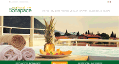 Desktop Screenshot of ecohotelbonapace.com